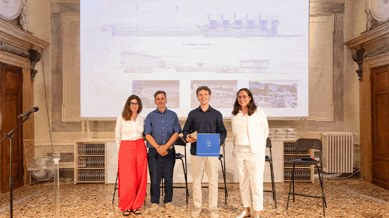 James Langlois winning EUmies Young Talent Award