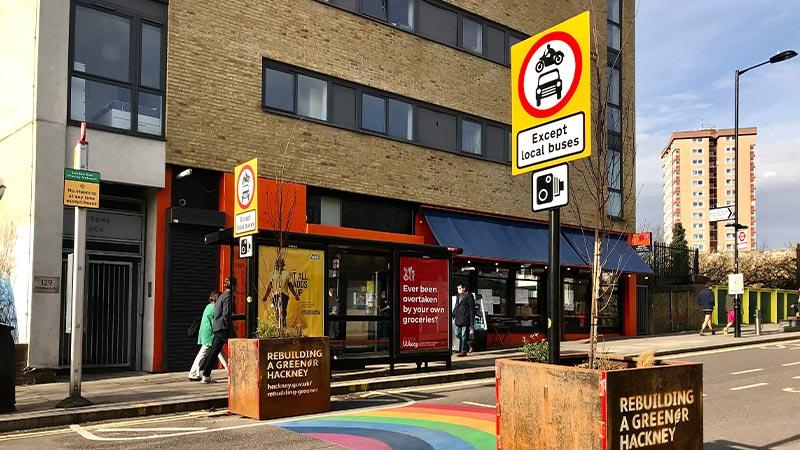 Low-traffic neighbourhood in Hackney