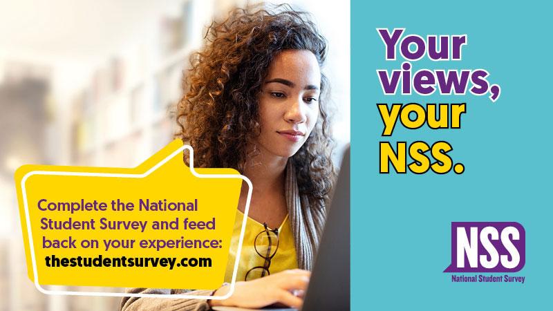 Girl completing NSS on laptop