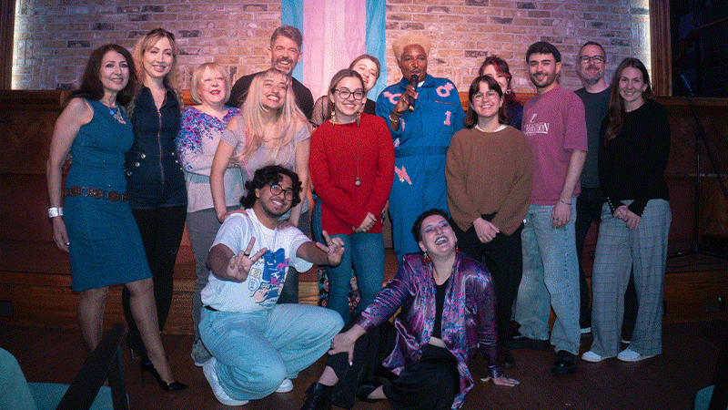 Open MiQ+ night group photo