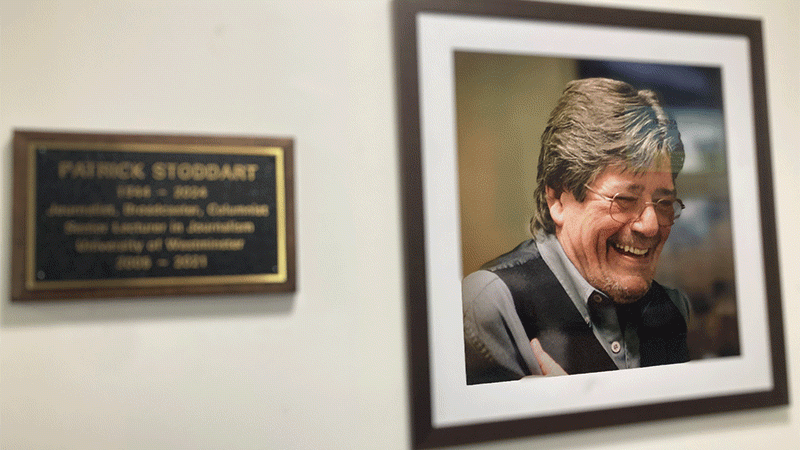 Patrick Stoddart photo frame and plaque