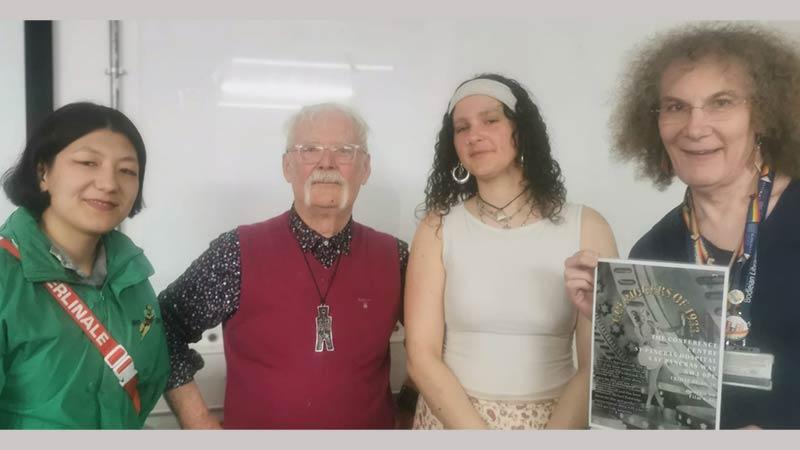 Pippa Catterall third Loudest Whispers festival group photo