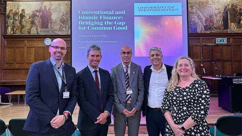 Professor Abdelhafid Benamraoui lecture group photo