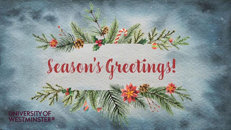 Screenshot of Season's Greetings video