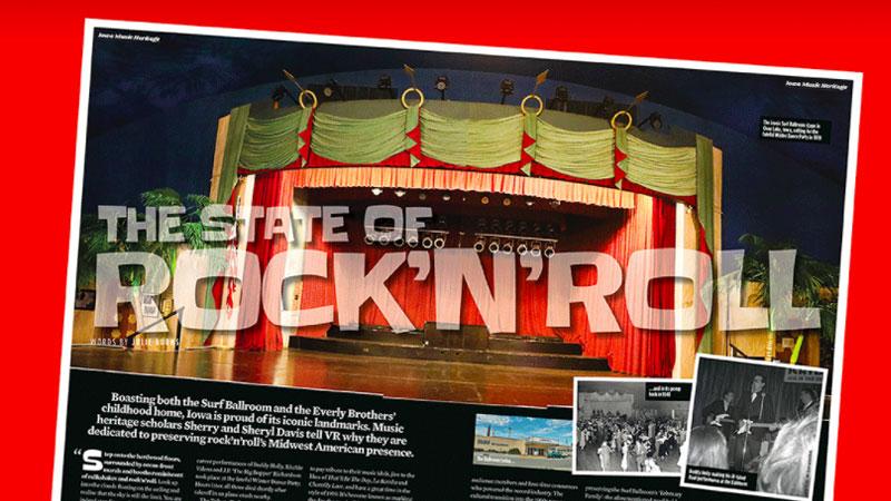 Screenshot of an article in Vintage Rock magazine
