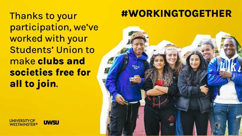 Group of students from the Students' Union