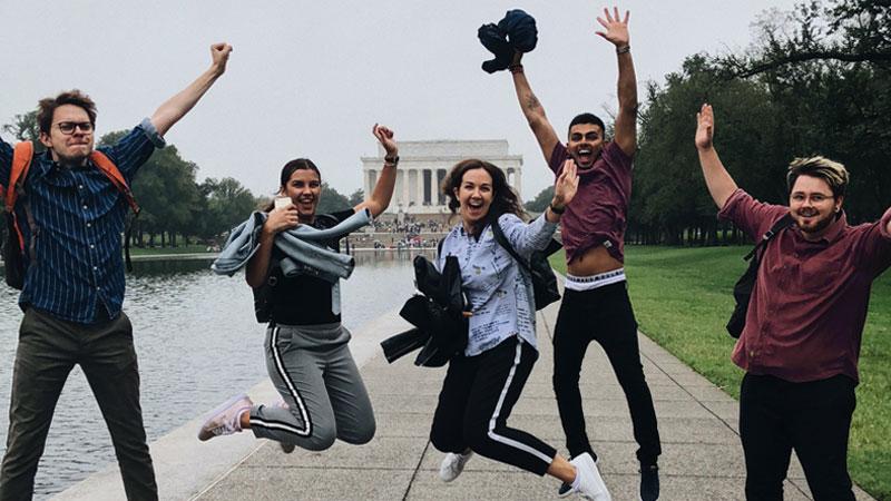 Student group photo in Washington