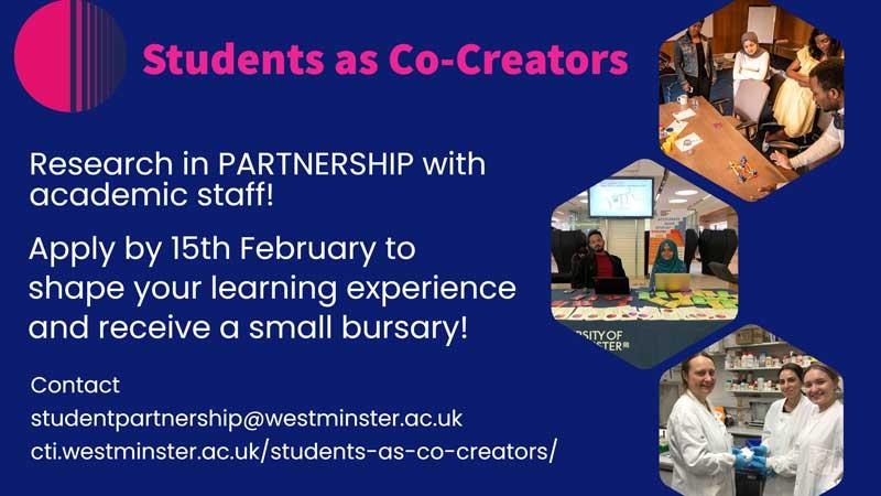 Students as co-creators flyer