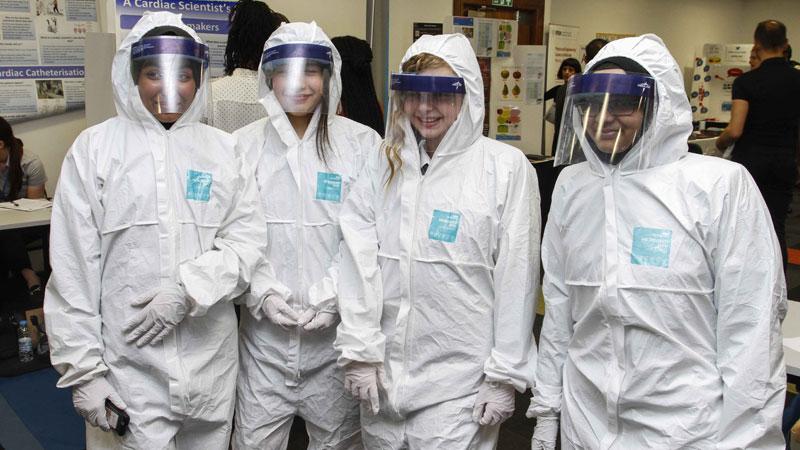 students-in-ppe-at-science4u