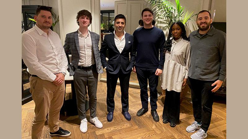 Group of students and Tej Lalvani for Big Idea Competition 2023