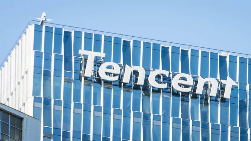 Tencent written on a building in Shenzhen