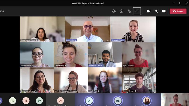 screenshot of zoom meeting for Westminster Working Cultures June programme