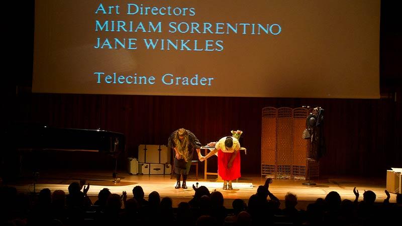 Windrush Woman and Friend bow at opera