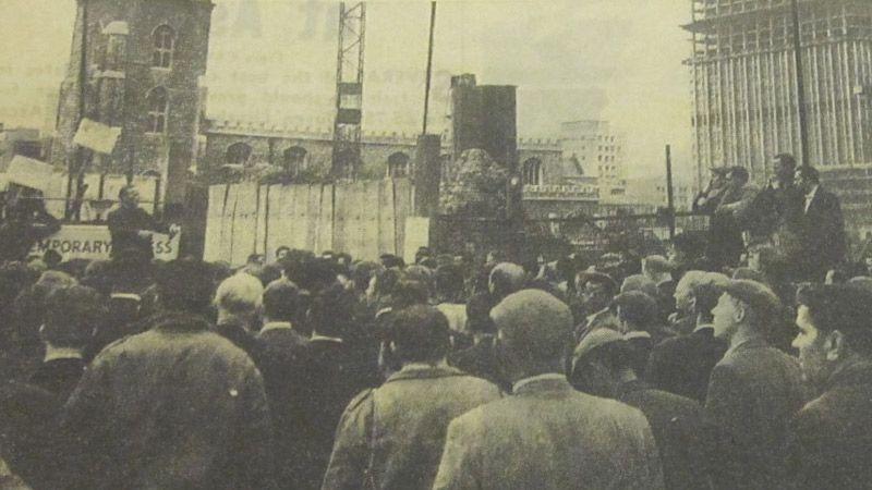 Barbican workers strike meeting