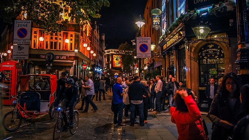 Soho at night