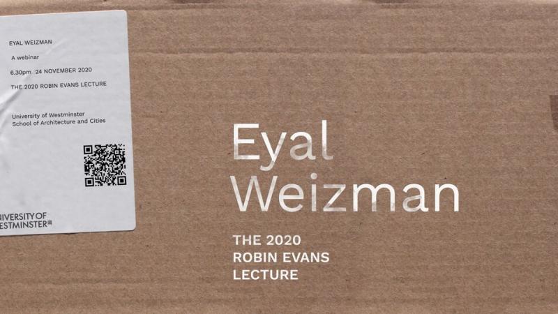 Eyal Weizman text and event QR code