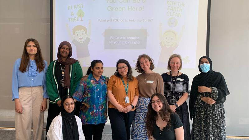 Group photo of Cavendish Living Lab colleagues and Greener Futures Leaders