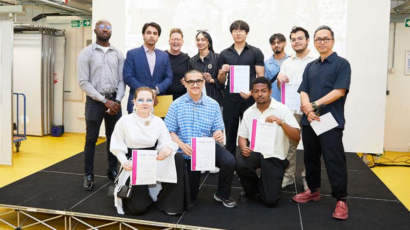 Group photo of awardwinners at the OPEN 2025 awards ceremony.
