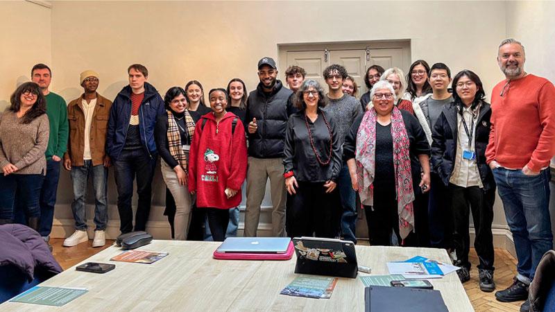 Group photo of participants in the hackathon at the Hellenic Centre