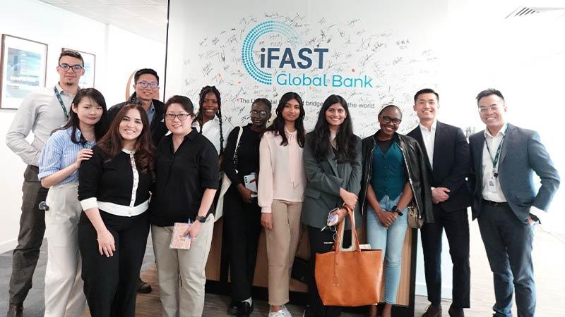 iFast Global Bank trip group photo