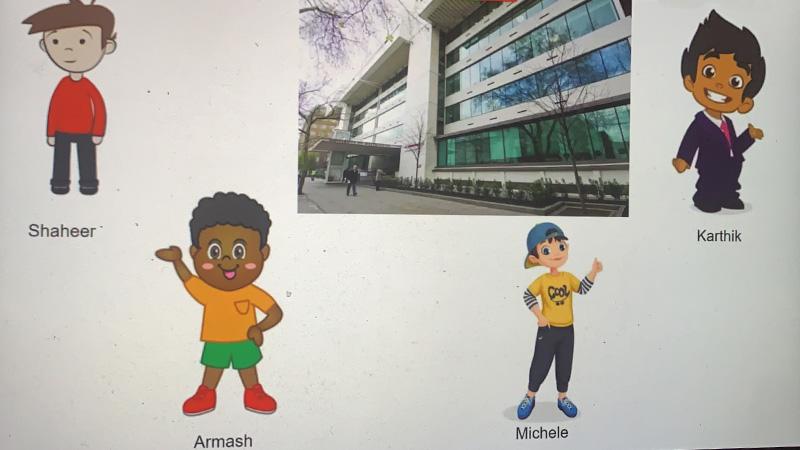 Screenshot from Zoom call of the IBM University Business Challenge team