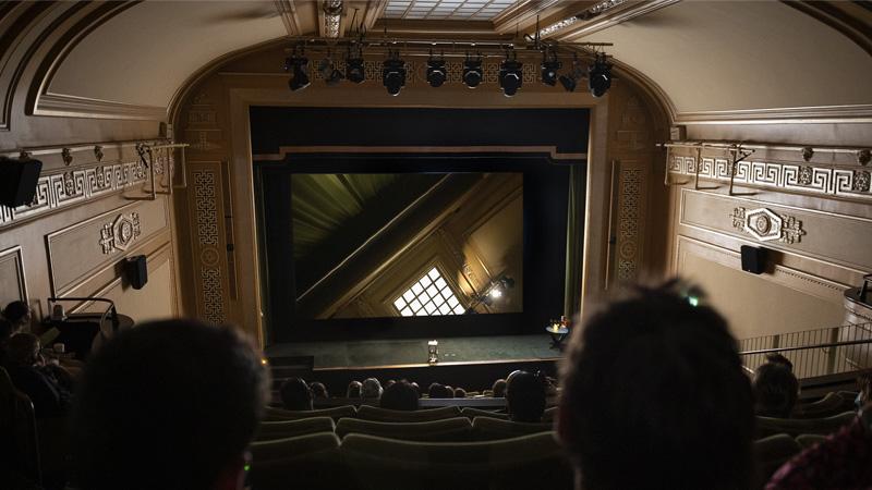 Installation art piece being shown at Regent Street Cinema