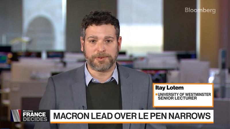Dr Itay Lotem being interviewed on Bloomberg TV