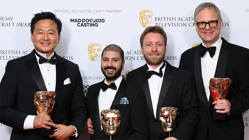 Kim Tae Hak and team at BAFTA awards ceremony