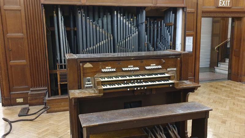 Fyvie Hall organ being restored