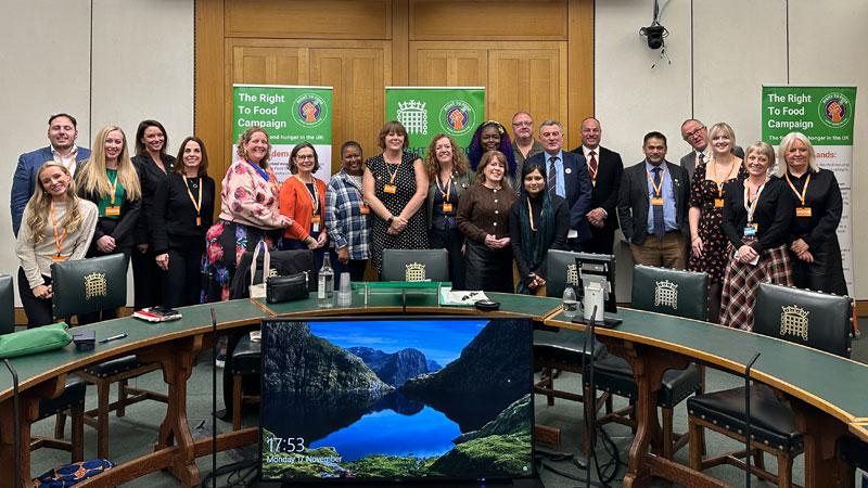 Group photo of attendees at Right to Food Commission Launch