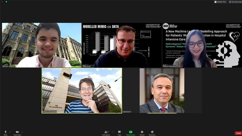 Screenshot of researchers on Zoom call
