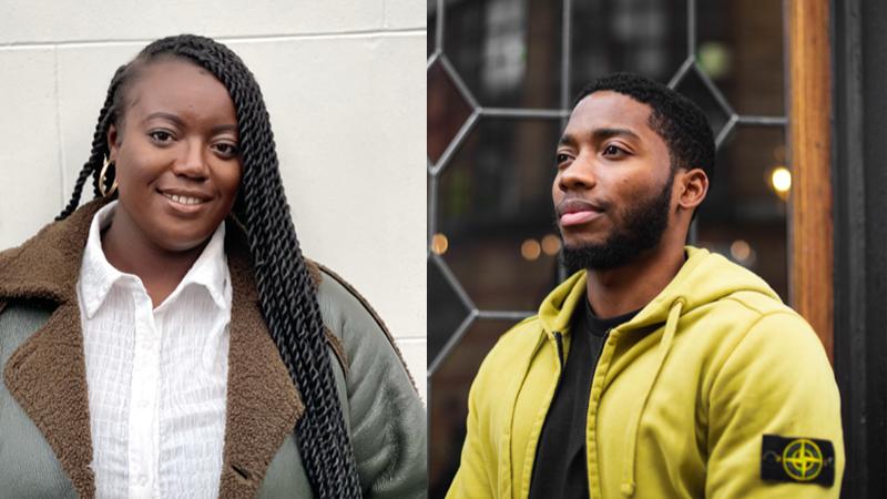 Headshots of Richard Antwi Scholars Shanice Edwards and Idris Green-Holder