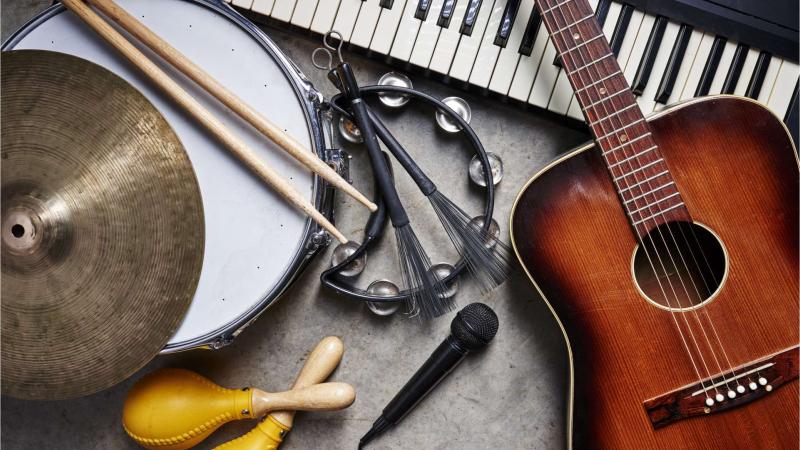 Picture of musical instruments