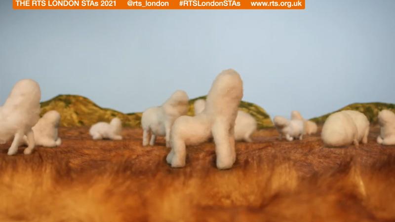 Still image from stop-motion animation film titled It's Okay by Westminster Animation BA Honours student Aisha Boudjilloudi