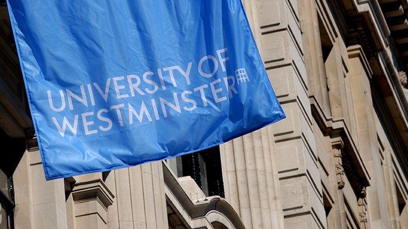 University of Westminster blue flag