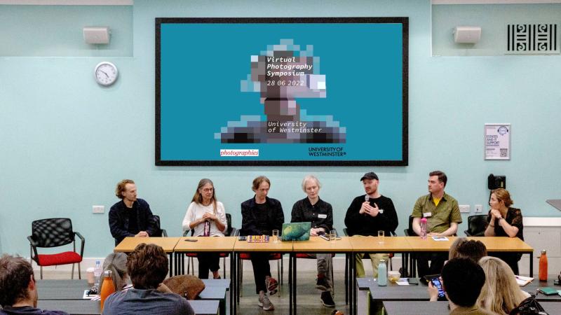 Picture of speakers on the panel at the Virtual Photography Symposium.