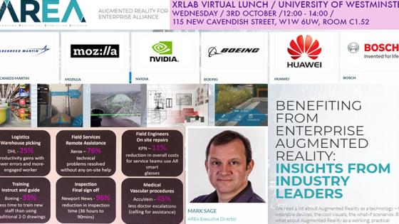 Augmented Reality Enterprise Alliance: XRLAB Virtual Lunch