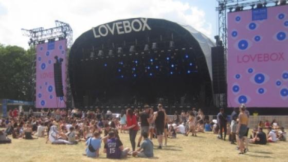 A crowd at Lovebox festival