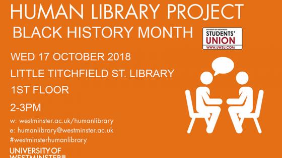 The Human Library: Black History Month promotional image