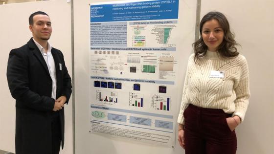 Picture of Doctoral researchers Nadeen Solaiman and Ahmed Sidali from the School of Life Sciences