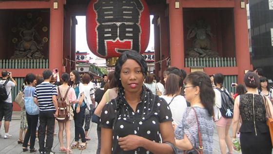 Property and Construction BSc student Sandra Nwachukwu in Tokyo