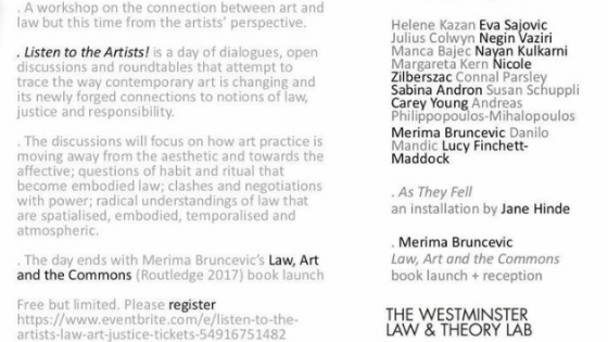 LISTEN to the Artists poster