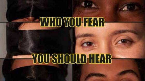 Who you fear you should hear poster