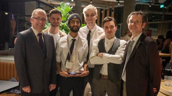 Steve McCombe, Animation BA students’ team and Stephen Ryley