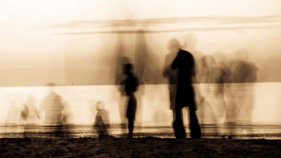 Blurred people