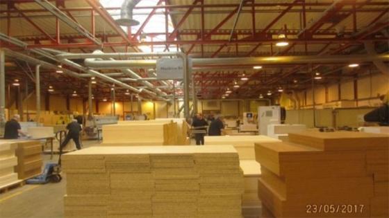 Building parts in warehouse