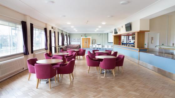 Interior of The Pavilion in Chiswick sports ground