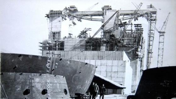 Construction work on Sizewell power station