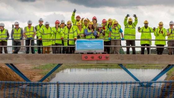 Group photo during Constructionarium field trip