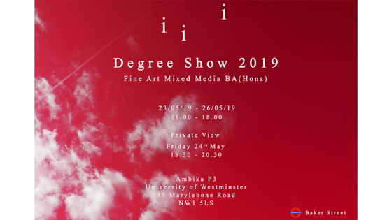 Fine Art degree show poster 2019